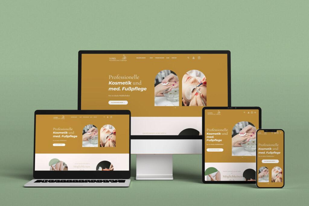 Kosmetik Sundl Webdesign Onlineshop by Werbeonkel